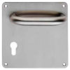 Eurospec DDA Compliant Safety Lever On Euro Profile Backplate - Satin Stainless Steel (sold in pairs)