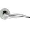 Manital Dali Door Handles On Round Rose, Polished Chrome (sold in pairs)