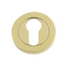 Zoo Hardware DA-T Euro Profile Escutcheons, Polished Brass