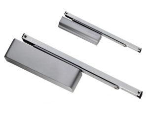 Eurospec Enduromax DDA Compliant Surface Mounted Slim H.E Door Closer, Spring Variable Power Size 2-4, Various Finishes