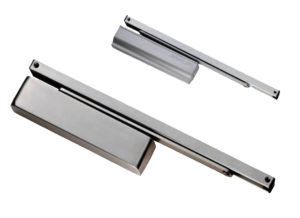 Eurospec Enduromax DDA Compliant Surface Mounted Slim H.E Door Closer, Spring Variable Power Size 2-4, Various Finishes