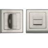 Heritage Brass Art Deco Square (54mm x 54mm) Turn & Release, Satin Nickel