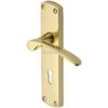 Heritage Brass Diplomat Polished Brass Door Handles(sold in pairs)