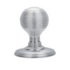 Delamain Reeded Concealed Fix Mortice Door Knob, Satin Chrome (sold in pairs)