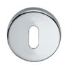 DND Round Standard Profile Escutcheon, Polished Chrome Or Satin Chrome