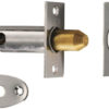 Extra Long Security (Hex/Rack) Door Bolts 85mm, Polished Or Satin Chrome Or Brass