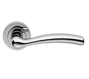 Manital Easy Polished Chrome, Satin Chrome Or Polished Brass Door Handles (sold in pairs)