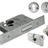 Eurospec Insurance Rated (Complete Set) BS Euro Profile Cylinder And Turn Deadlocks - Silver Or Brass Finish