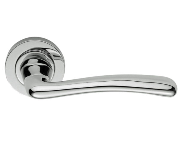 Manital Evia Polished Chrome, Satin Chrome Or Polished Brass Door Handles (sold in pairs)