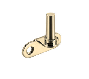 Zoo Hardware Fulton & Bray Flush Fitting Pins For Casement Stays, Polished Brass - (Pack Of 2)
