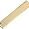 Zoo Hardware Fulton & Bray Stepped Finger Plate (382mm x 65mm), Polished Brass