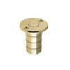 Zoo Hardware Fulton & Bray Dust Excluding Socket For Flush Bolts (Wood), Polished Brass