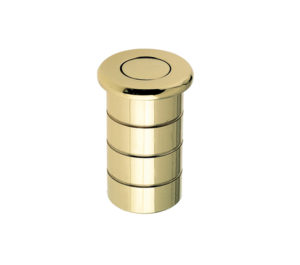 Zoo Hardware Fulton & Bray Dust Excluding Socket For Flush Bolts (Concrete), Polished Brass