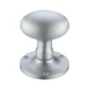 Zoo Hardware Fulton & Bray Oval Mortice Door Knobs, Satin Chrome (sold in pairs)