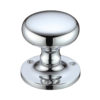 Zoo Hardware Fulton & Bray Mushroom Mortice Door Knobs, Polished Chrome (sold in pairs)