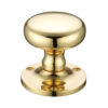 Zoo Hardware Fulton & Bray Mushroom Mortice Door Knobs, Polished Brass (sold in pairs)