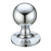 Zoo Hardware Fulton & Bray Ball Mortice Door Knobs, Polished Chrome - (sold in pairs)
