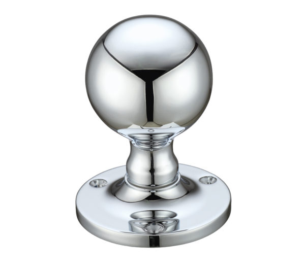 Zoo Hardware Fulton & Bray Ball Mortice Door Knobs, Polished Chrome - (sold in pairs)