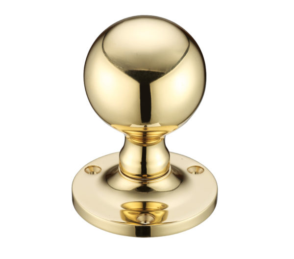 Zoo Hardware Fulton & Bray Ball Mortice Door Knobs, Polished Brass (sold in pairs)