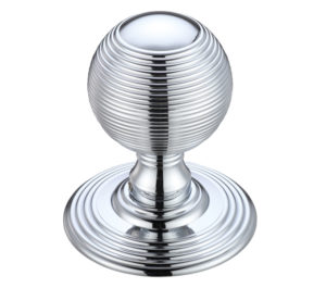Zoo Hardware Fulton & Bray Ringed Mortice Door Knobs, Polished Chrome - (sold in pairs)