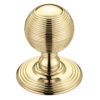 Zoo Hardware Fulton & Bray Ringed Mortice Door Knobs, Polished Brass - (sold in pairs)