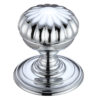 Zoo Hardware Fulton & Bray Flower Mortice Door Knobs, Polished Chrome (sold in pairs)
