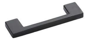 M Marcus Slim Cupboard Pull Handle (96mm, 128mm, 160mm OR 192mm), Smooth Black Iron