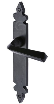 M Marcus Ironbridge Door Handles, Smooth Black Iron (sold in pairs)