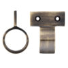 Zoo Hardware Fulton & Bray Vertical Fix Window Sash Ring, Florentine Bronze