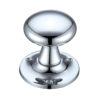 Zoo Hardware Fulton & Bray Mushroom Mortice Door Knobs, Polished Chrome - (sold in pairs)