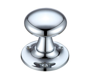 Zoo Hardware Fulton & Bray Mushroom Mortice Door Knobs, Polished Chrome - (sold in pairs)