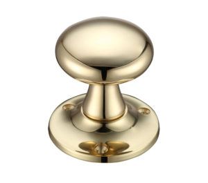 Zoo Hardware Fulton & Bray Mushroom Mortice Door Knobs, Polished Brass - (sold in pairs)