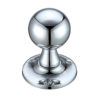 Zoo Hardware Fulton & Bray Ball Mortice Door Knobs, Polished Chrome - (sold in pairs)