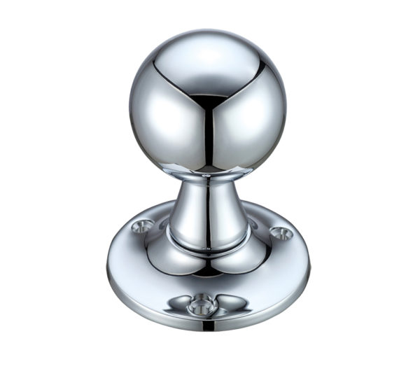 Zoo Hardware Fulton & Bray Ball Mortice Door Knobs, Polished Chrome - (sold in pairs)