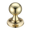 Zoo Hardware Fulton & Bray Ball Mortice Door Knobs, Polished Brass (sold in pairs)