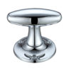 Zoo Hardware Fulton & Bray Extended Oval Mortice Door Knobs, Polished Chrome - (sold in pairs)