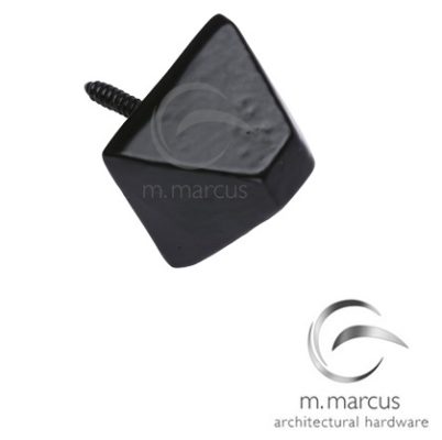 M Marcus Door Stud (19mm OR 40mm), Smooth Black Iron
