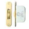 Zoo Hardware Fulton & Bray 2 1/4" Wheel Sash Window Brass Ball Bearing Axle Pulley (Radius Forend), Polished Brass -