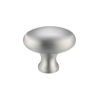 Zoo Hardware Fulton & Bray Oval Cupboard Knobs (32mm OR 38mm), Satin Chrome