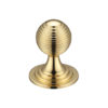 Zoo Hardware Fulton & Bray Queen Anne Ringed Cupboard Knob (25mm, 32mm OR 38mm), Polished Brass