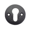 Zoo Hardware Foxcote Foundries Round Euro Profile Escutcheon, Black Antique