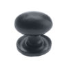 Zoo Hardware Foxcote Foundries Oval Cupboard Knob (35mm x 25mm), Black Antique