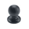 Zoo Hardware Foxcote Foundries Round Cupboard Knob (36.5mm), Black Antique