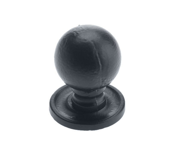 Zoo Hardware Foxcote Foundries Round Cupboard Knob (36.5mm), Black Antique