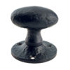 Zoo Hardware Foxcote Foundries Oval Mortice Knob, Black Antique (sold in pairs)