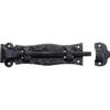 Zoo Hardware Foxcote Foundries Plain Door Bolt (6" OR 8"), Black Antique