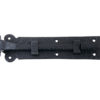 Zoo Hardware Foxcote Foundries Cranked Plain Door Bolt (8"), Black Antique