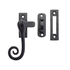 Zoo Hardware Foxcote Foundries Curly Tail Casement Fastener, Black Antique