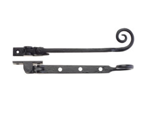 Zoo Hardware Foxcote Foundries Curly Tail Casement Stays (8", 10" OR 12"), Black Antique