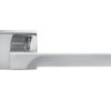 Manital Flash Door Handles On Square Rose, Polished Chrome (sold in pairs)